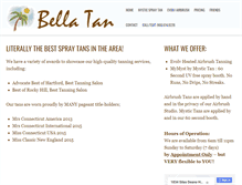 Tablet Screenshot of bella-tan.com